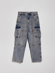 Wide leg jeans with patch pockets - SMgarment's