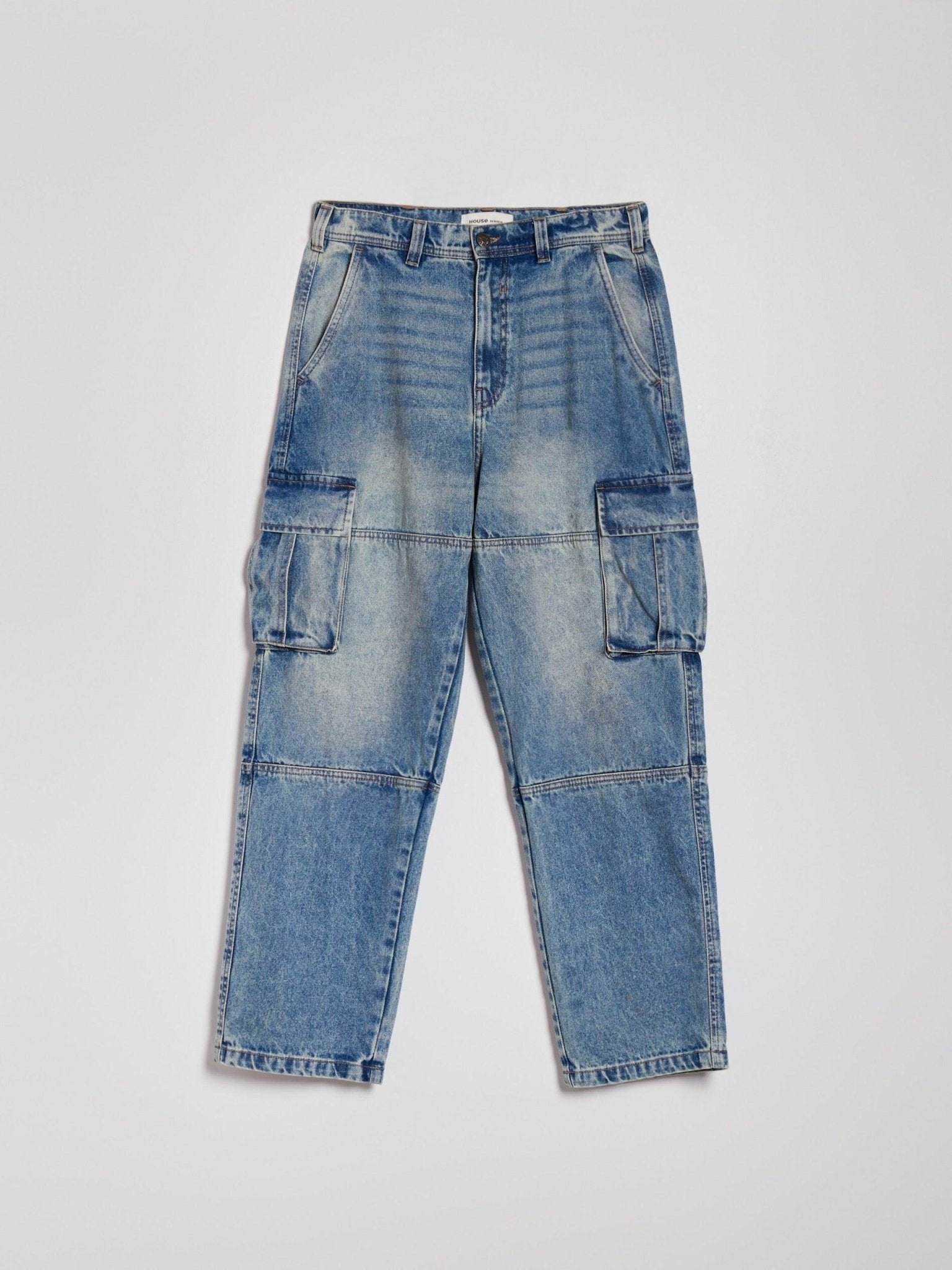 Wide leg jeans with patch pockets - SMgarment's