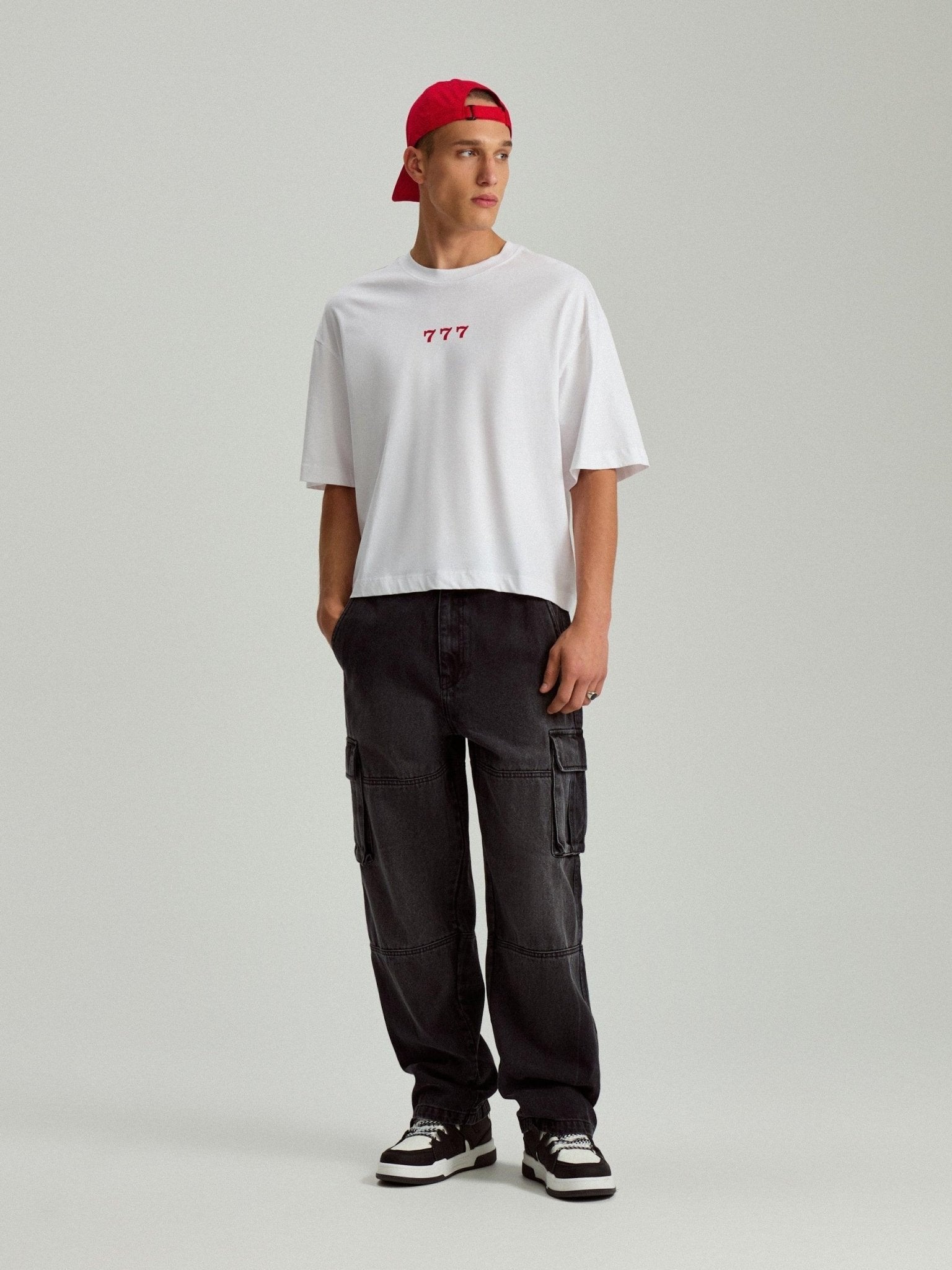 Wide leg jeans with patch pockets - SMgarment's