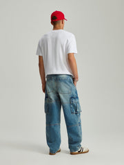 Wide leg jeans with patch pockets - SMgarment's
