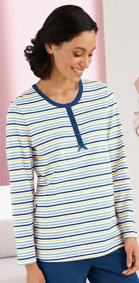 Women Night T-Shirts With Stripes Print - Smgarment's
