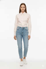 WOMEN PLAIN SLIM FIT SHIRT - Smgarment's