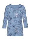 Women Printed V - Neck Full Sleeves T-Shirt - Smgarment's