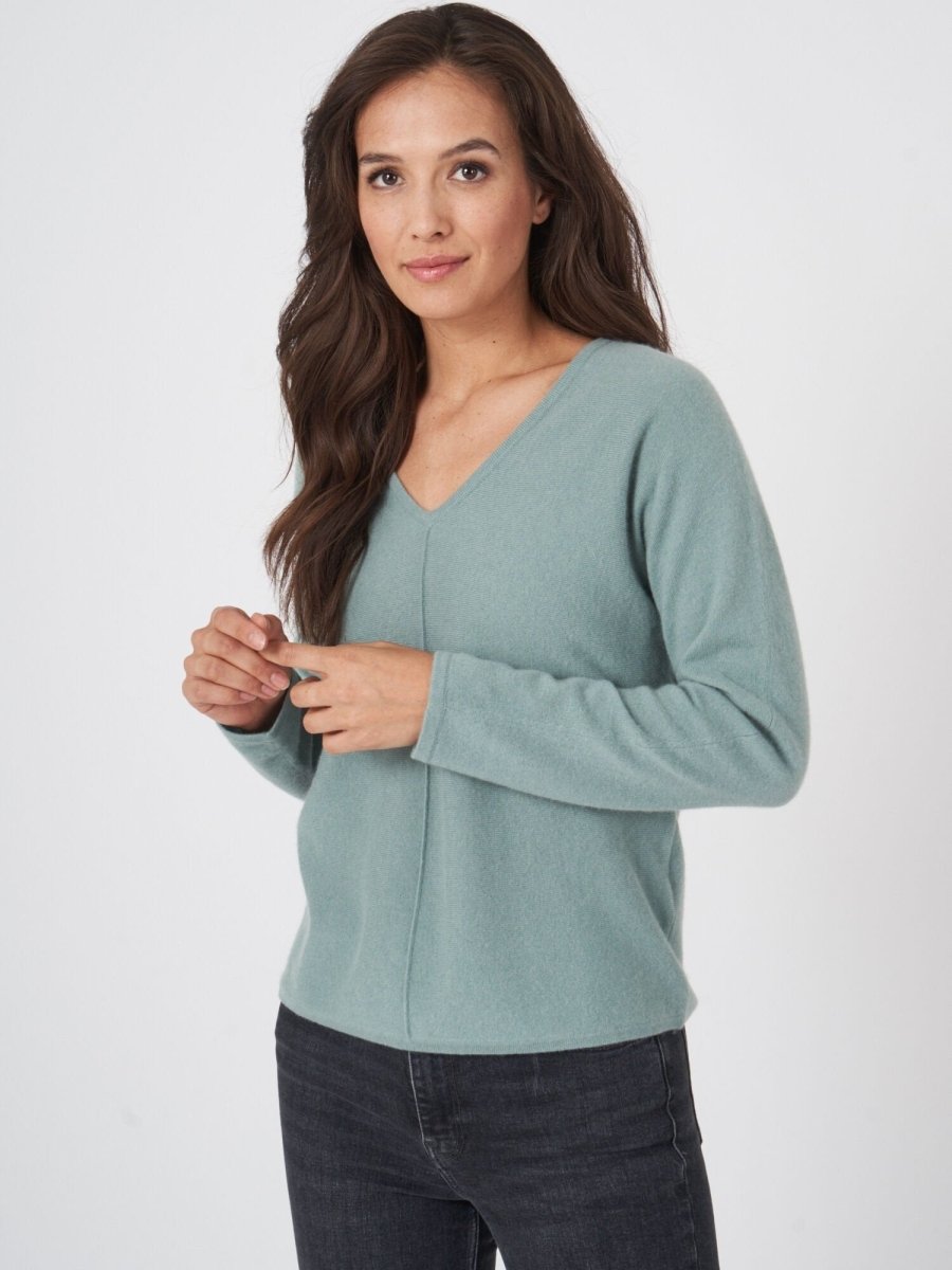 WOMENS BASIC V NECK SWEATER - Smgarment's