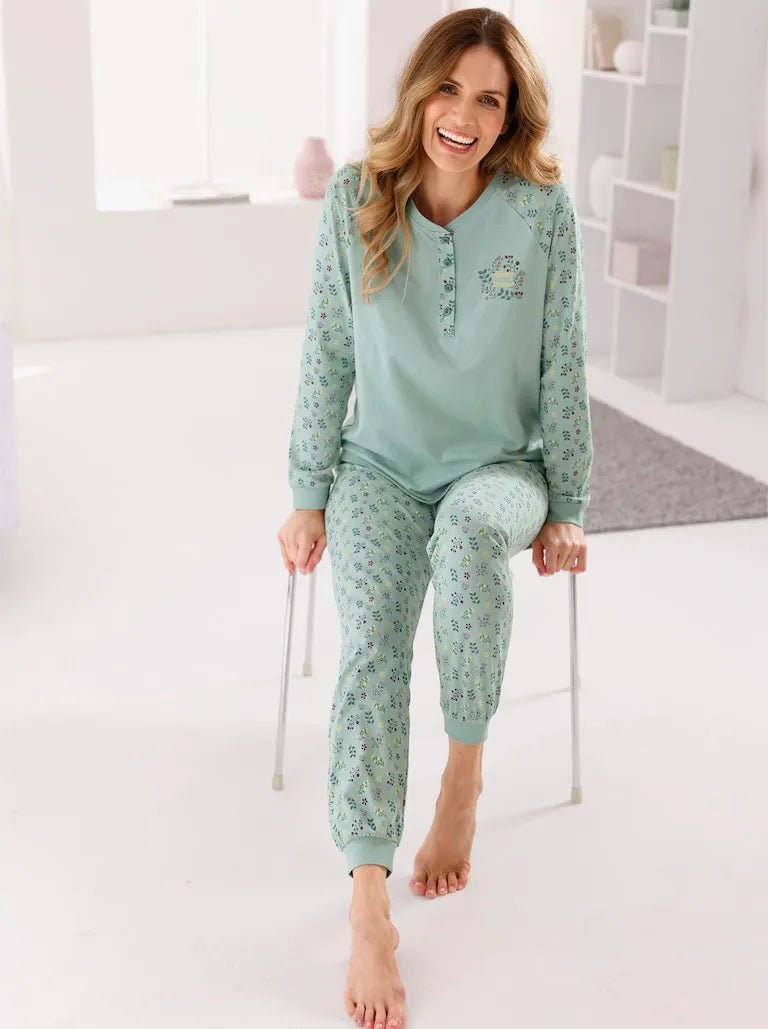 WOMENS Button - front T-Shirt & pajama (NIGHTWEAR) - Smgarment's