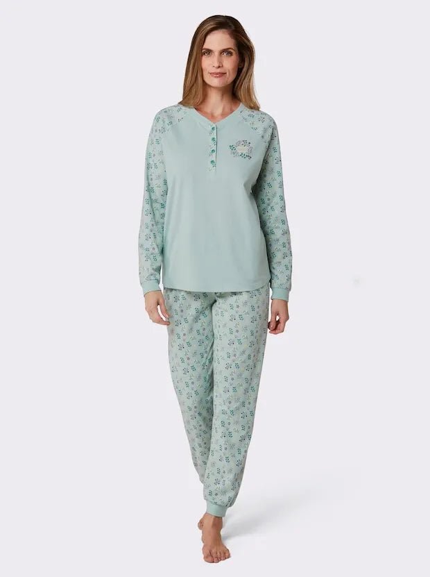 WOMENS Button - front T-Shirt & pajama (NIGHTWEAR) - Smgarment's