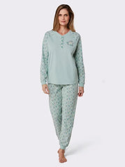 WOMENS Button - front T-Shirt & pajama (NIGHTWEAR) - Smgarment's