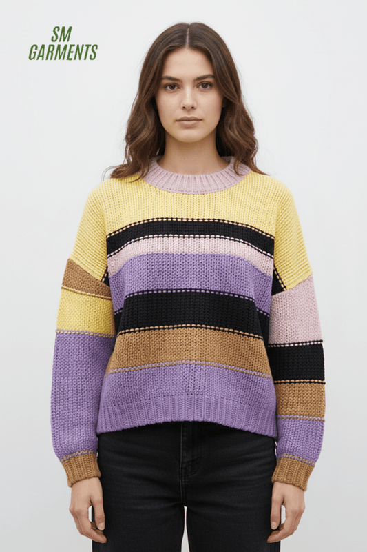 WOMENS COLORFULL SWEATER - Smgarment's