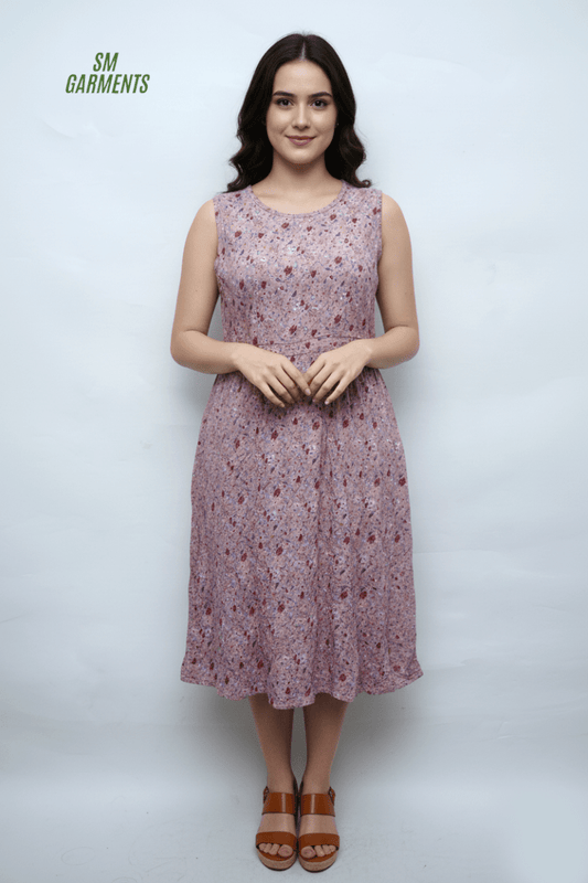 WOMENS FLORAL PRINT DRESS - Smgarment's