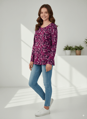 WOMEN'S FULL SLEEVE PRINTED T - SHIRT - Smgarment's