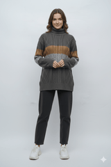 WOMENS HIGH NECK SWEATER - Smgarment's