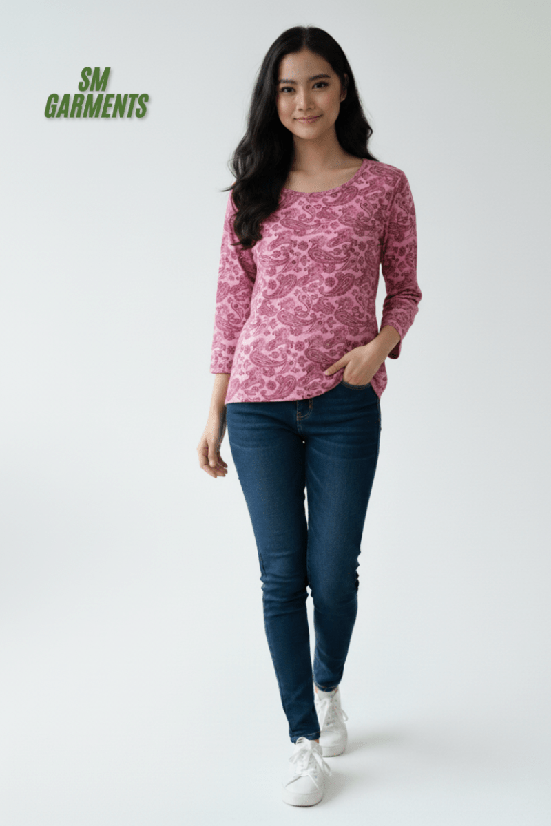 WOMENS PRINTED T - SHIRT - Smgarment's