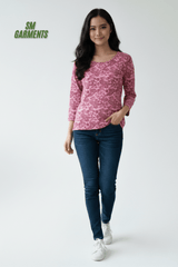 WOMENS PRINTED T - SHIRT - Smgarment's