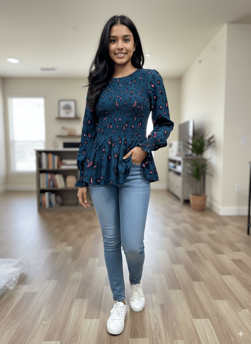 WOMENS PRINTED TOP - Smgarment's