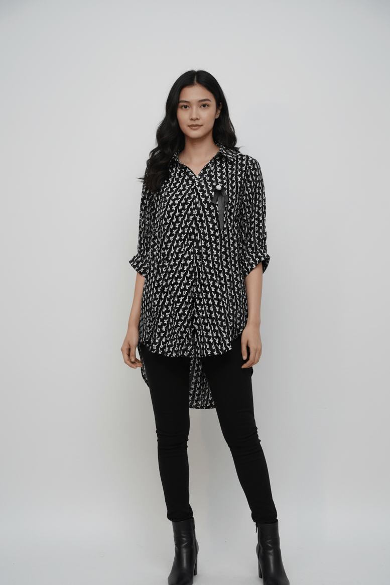 WOMENS RABBIT PRINTED TOP - Smgarment's