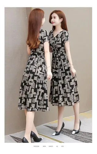 YANZINI WOMENS PRINTED DRESS - Smgarment's