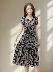 YANZINI WOMENS PRINTED DRESS - Smgarment's