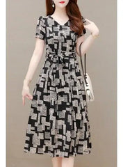 YANZINI WOMENS PRINTED DRESS - Smgarment's