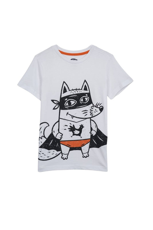 YOUNG STYLE Superhero Fox Kids T-Shirt - Smgarment's