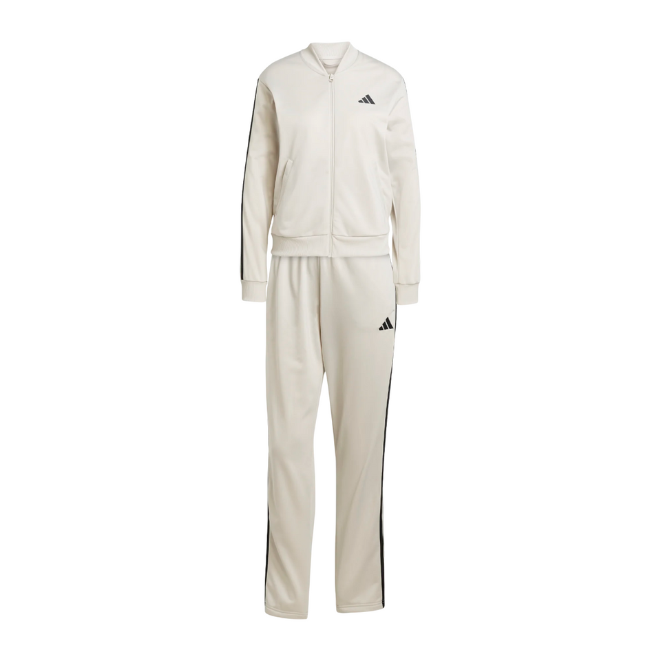 3 Stripes Essentials Tracksuit Beige Black Women