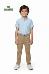 ZARA Boys' Classic Khaki Chino Pants - Smgarment's