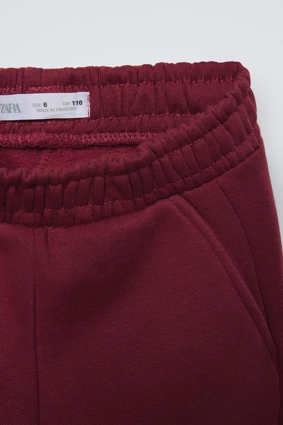 ZARA GIRLS BASIC PLUSH JOGGERS - Smgarment's