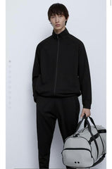 ZARA MENS BLACK PLAIN SPORTS ZIPPER - Smgarment's