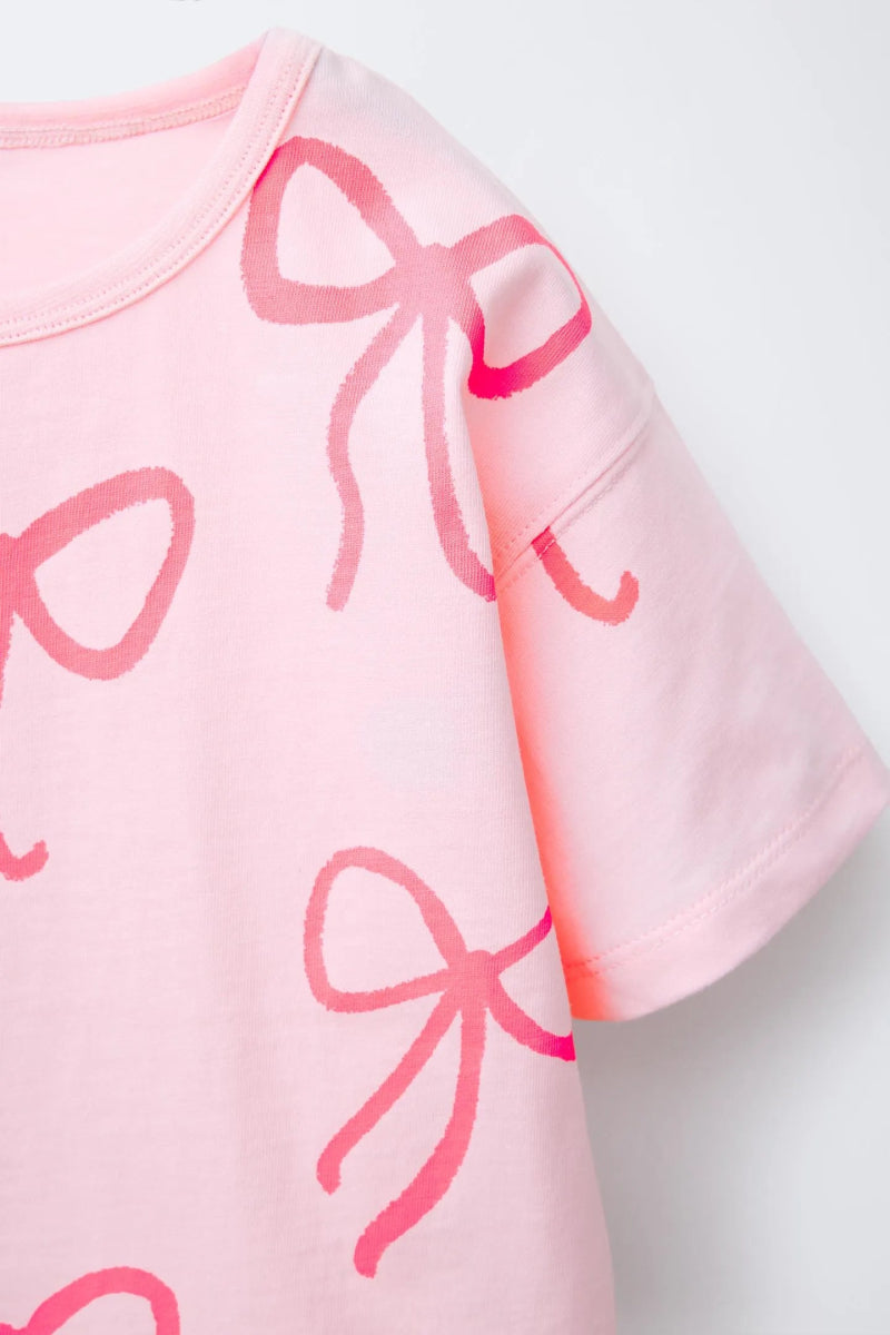 ZARA Printed T Shirt and Short Set - Smgarment's