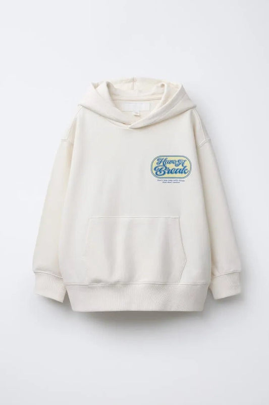 ZARA TEXT DETAIL HOODIE - Smgarment's