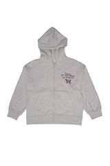 ZARA TEXT DETAIL ZIPPED HOODIE - Smgarment's