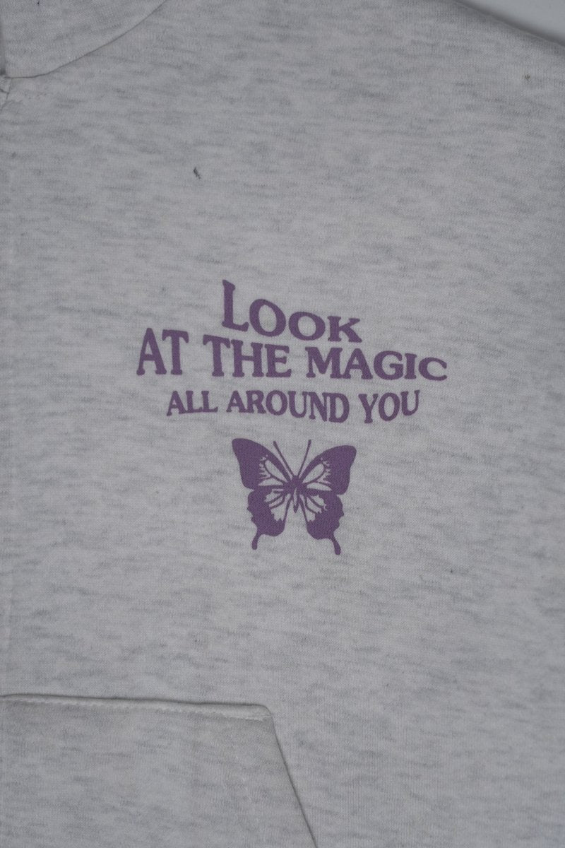 ZARA TEXT DETAIL ZIPPED HOODIE - Smgarment's