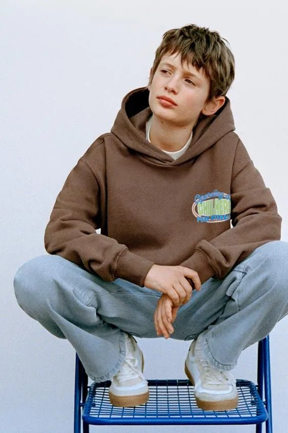 ZARA TEXT PRINT HOODIE - Smgarment's