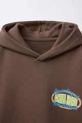 ZARA TEXT PRINT HOODIE - Smgarment's