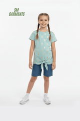 ZOCHEE GIRLS PINEAPPLE PRINTED TEE - Smgarment's