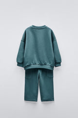 ZR KIDS BASIC SWEATSHIRT AND TROUSER SET - Smgarment's
