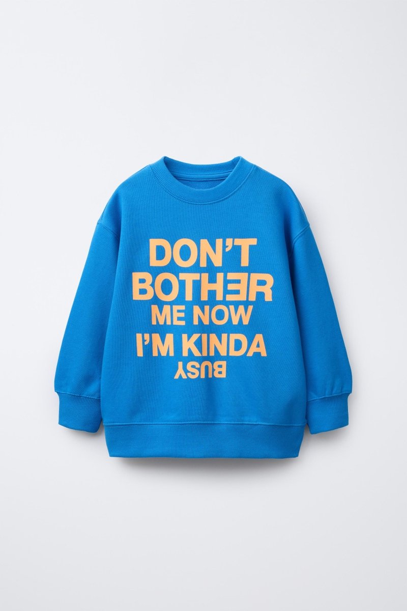 ZR KIDS SLOGAN PRINT SWEATSHIRT - Smgarment's