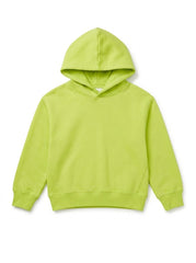 Kids Branded  Lime Green Solid Fleece Pullover Hoodie| SM GARMENTS