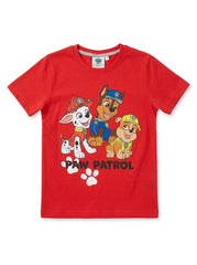 Boys Branded Red Cartoon Character Graphic Short-Sleeve Cotton Jersey T-Shirt| SM GARMENTS