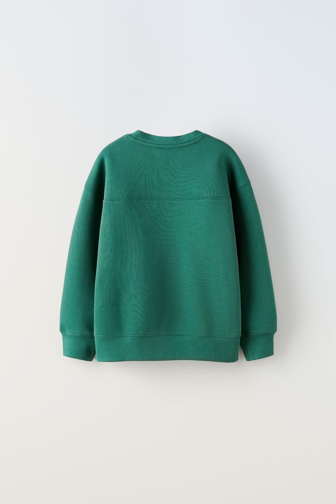 ZARA KIDS NY SWEATSHIRT AND PLUSH TROUSER SET