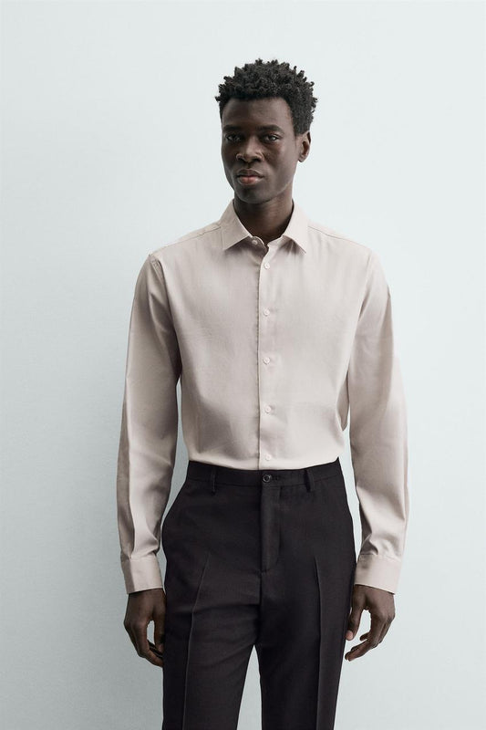 SLIM FIT TEXTURED SHIRT
