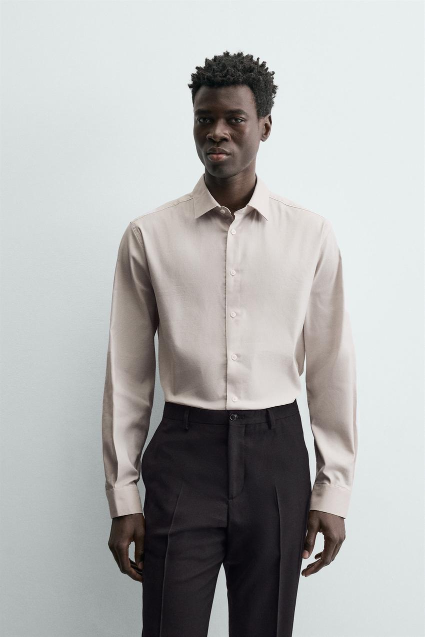 SLIM FIT TEXTURED SHIRT
