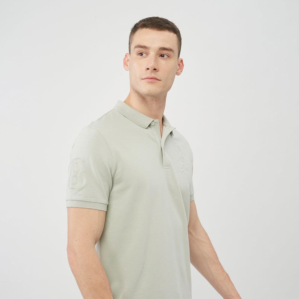 Light Pine Green Lion Lycra POLO