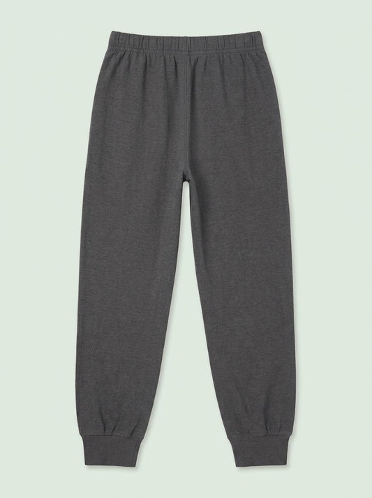 IMPORTED Kids' Casual Cotton-Blend Fleece Joggers – Dark Gray