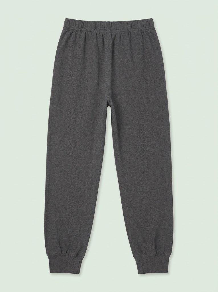 IMPORTED Kids' Casual Cotton-Blend Fleece Joggers – Dark Gray