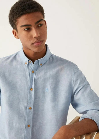 SPF MENS REGULAR FIT LINEN SHIRT