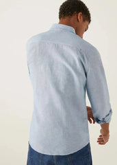 SPF مینز ریگولر فٹ لینن شرٹ