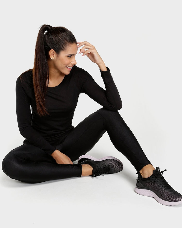 BODY WORK Long Sleeve T-Shirt (Black)