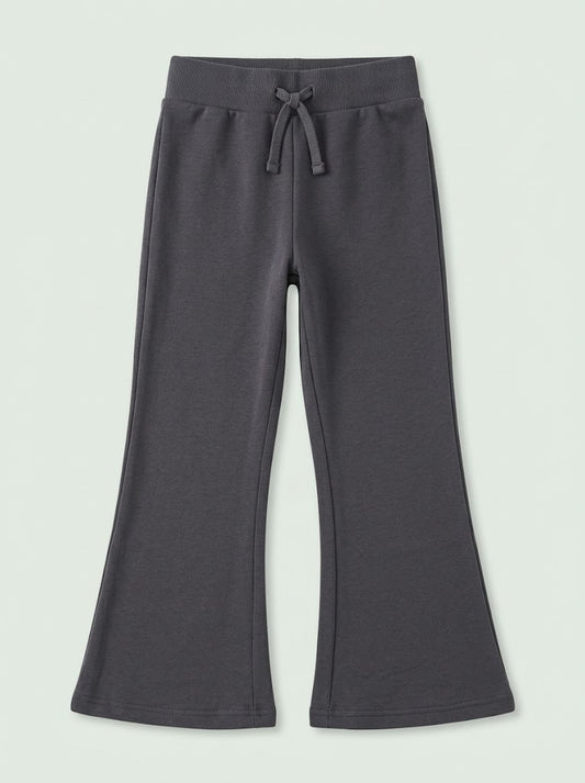 BRANDED Girls Dark Gray Flared Joggers & Sweatpants