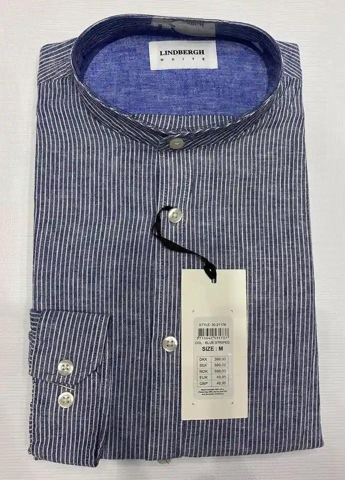 LINDBERGH LINEN STRIPE SHIRT