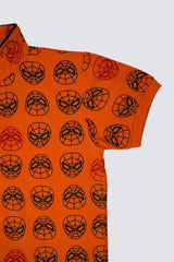 OKAIDI ALL OVER SPIDER MAN FACE PRINT T-SHIRT